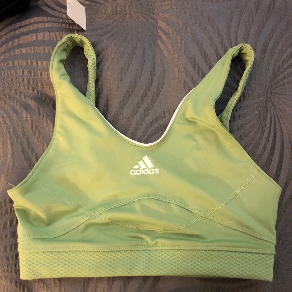 Adidas Light Green Sports Bra - Small -  New